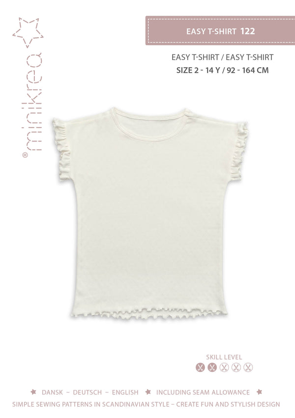MINIKREA  Easy T-shirt - syvejledning 00122