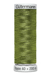 200 m rl. Gütermann Sulky Rayon40  broderitråd   farve no. 1169 - 1309