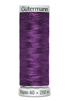 200 m rl. Gütermann Sulky Rayon40  broderitråd   farve no. 1169 - 1309