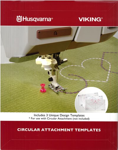 Husqvarna Viking  nye ekstra skabeloner til cirkel tilbehøret
