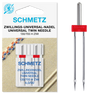 Schmetz maskinnåle tvilling til fast stoffer vælg størrelser