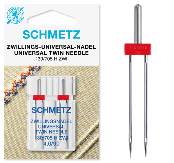 Schmetz maskinnåle tvilling til fast stoffer vælg størrelser