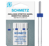 Schmetz maskinnåle tvilling til stræk stoffer vælg størrelser