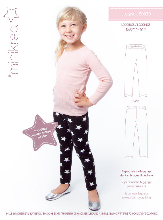 MINIKREA baby/børne leggings – papirmønster 50330